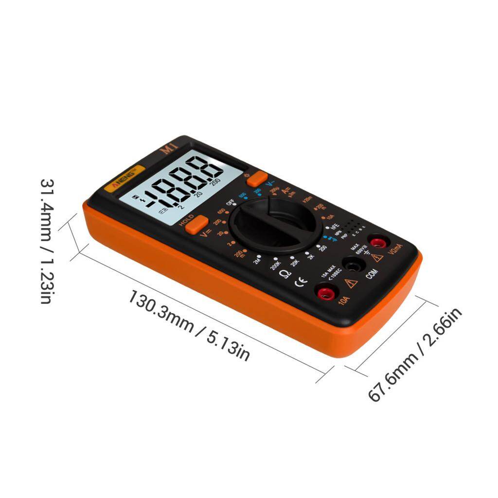 Blesiya M1 Digital Multimeter tester Auto AC/DC Ammeter Voltmeter Ohm