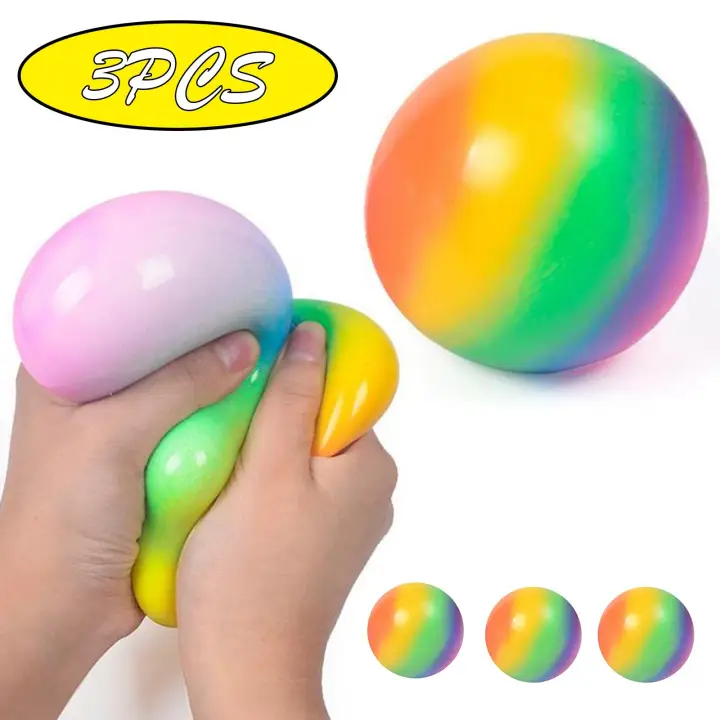 3PCS Stress Ball Fidget Toys Stress 