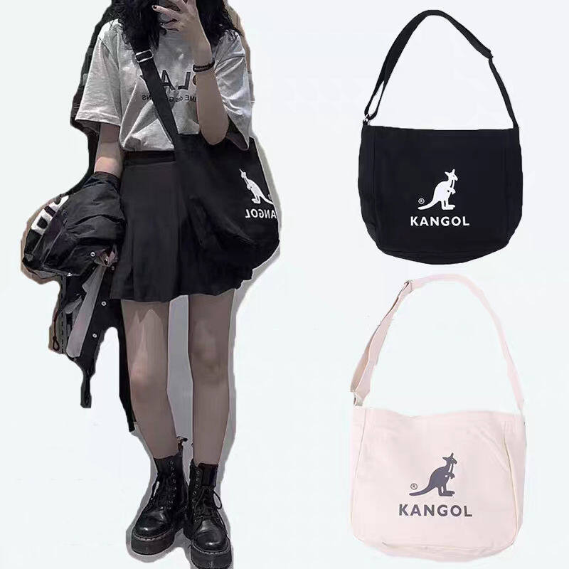 KANGOL shoulder bag classic women's bag good quality make-up bag student bag messenger bag Joker capacity adjustable