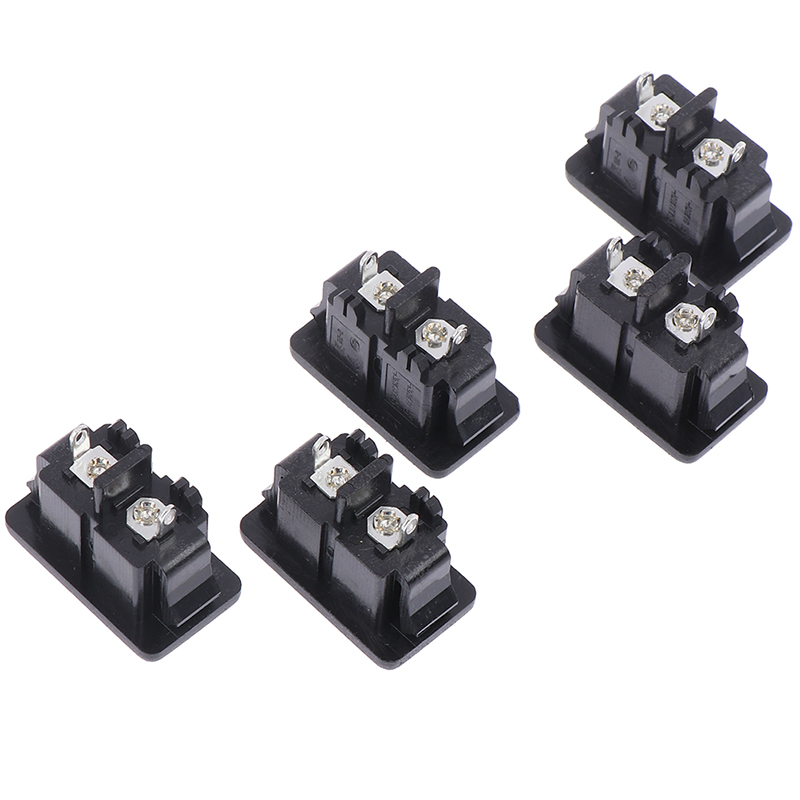 maelovely 5Pcs New AC250V 5A 2Pin AC power socket Mount Female Socket