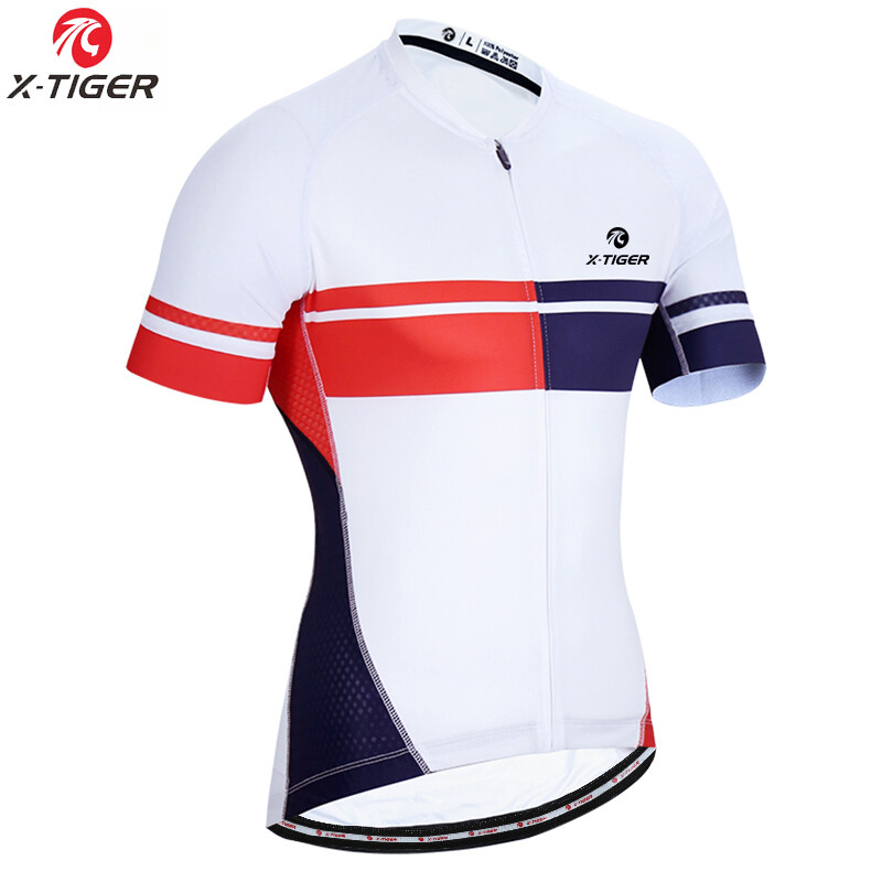 X-TIGER Men's Cycling Jersey MTB Maillot Bike Shirt Downhill Bicycle Jersey High Quality Quick-Dry Shirts Pro Cycling Clothing
