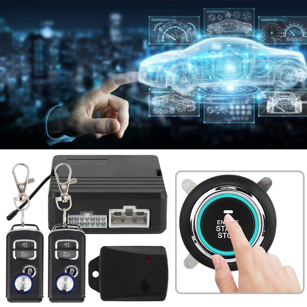 รีโมทคอนโทรลRemote Control One Button Engine Start Car Vibration Alarm