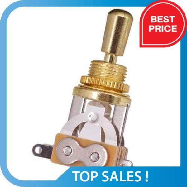 Best Price 3 Way Short Straight Guitar Toggle Switch Pickup Selector with Brass Hat Compatible with Gibson Les Paul LP SG Electric Guitars (Gold) Malaysia