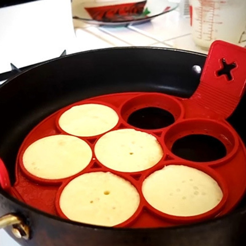 Silicone Pancakes  Mold Omelette Mould Pancake Molds Forms  Egg Ring Maker Kitchen Silicone Egg Pancake Mold