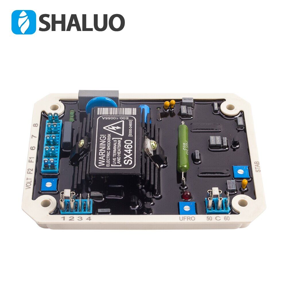 Bộ Điều Chỉnh Tự Động Máy Phát Điện AVR SX460 Chất Lượng Cao Bộ Ổn Định Diesel Điện Động Cơ Máy Phát Điện Điều Khiển Bảng Mạch