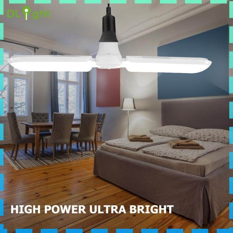 【Dlight】quạt Đèn LED Gara Bóng Đèn Trần Công Nghiệp Biến Dạng Gấp Gọn Cho Nhà Máy Cho Nhà Để Xe