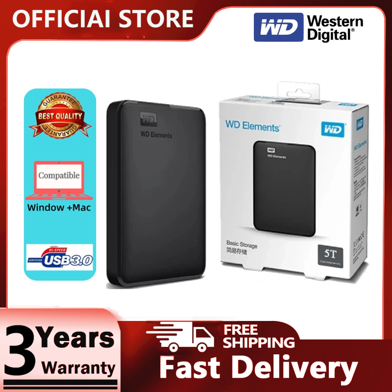 [Local] Western Digital WD Elements External Hard Disk 1TB 2TB USB 3.0