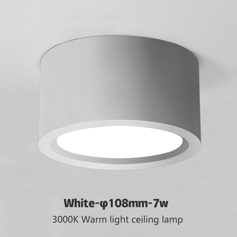 YONUO Đèn Trần Led Đèn Led Chiếu Sáng Nhỏ Gắn Bề Mặt Cho Gia Đình Đèn Led Trang Trí Phòng Đèn Ấm 3000K 220V 5/7/12/16/18W Đèn Rọi Phòng Ngủ Đèn Lối Đi
