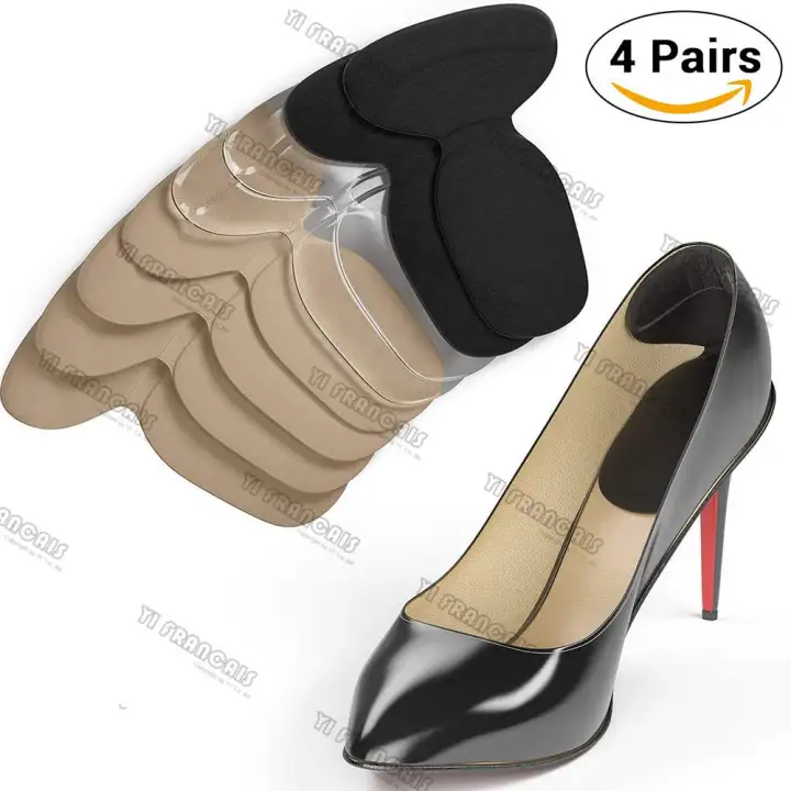 4 Pairs Heel Cushion Inserts Shoe Pads For Shoes Too Big Grips