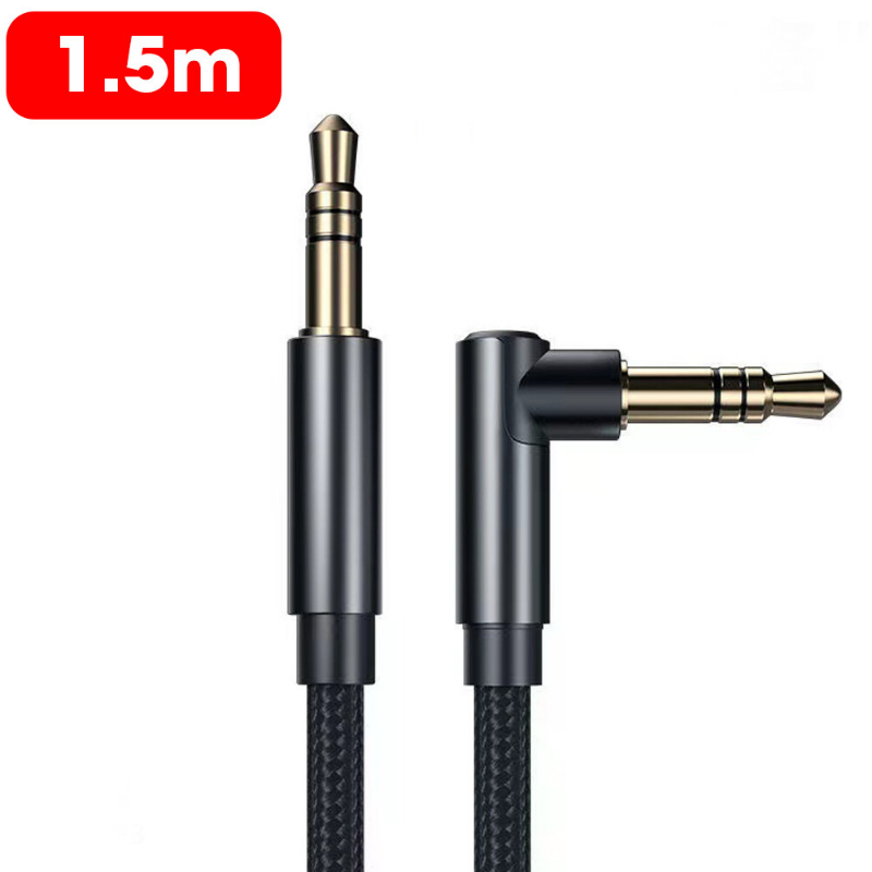 3/2/1.5/1/0.5cm elbow aux speaker cable 3.5mm jack audio cable for car headphone speaker aux cord male to male hifi aux adapter