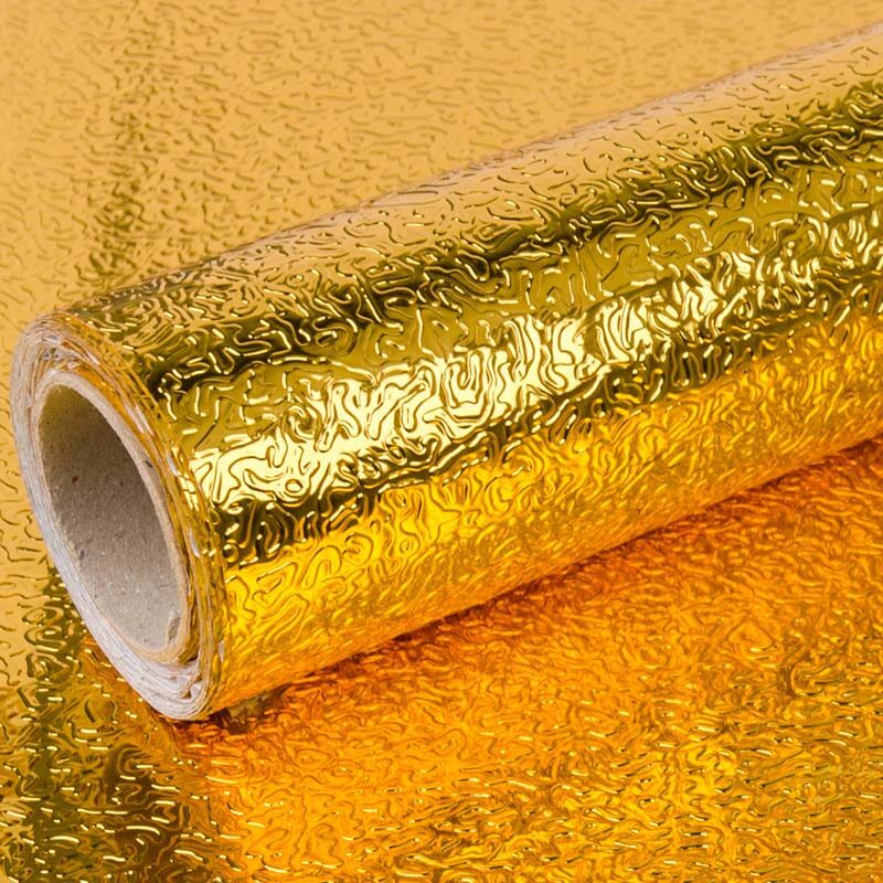 Houseeker Aluminum Foil Oil-proof Stickers Kitchen Wall Stove High Temperature Resistant Wall Stickers Thickened Self-adhesive Tailorable Wallpaper