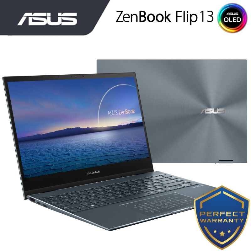 ASUS ZENBOOK FLIP 13 UX363E-AHP284TS LAPTOP - PINE GREY (I5-1135G7/8GB LPDDR4X/512GB SSD/W10/13.3 FHD/2YRS) + MS OFFICE 2019 & SLEEVE Malaysia