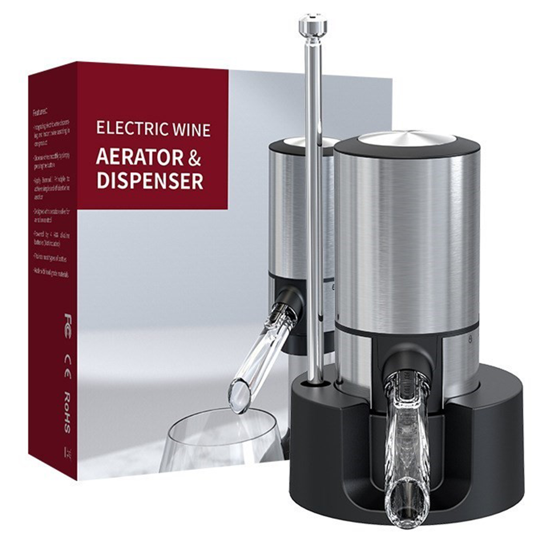 KLT Cliton Electric Wine Decanter Dispenser With Base Quick Sobering