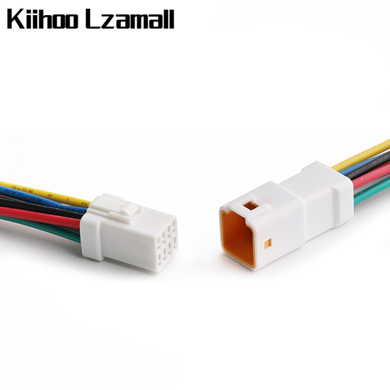 5sets 2 3 4 6 8 Pin JWPF 0.7MM Auto Waterproof Electronic Micro Connector With Cable Butt Plug Wiring Harness For Benz BMW JST-02T