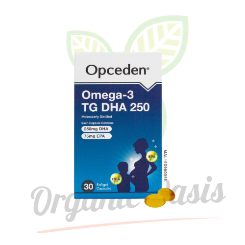 Opceden Omega3 TG DHA 250 30 softgels x 500mg (EXP 12/2024) DHA