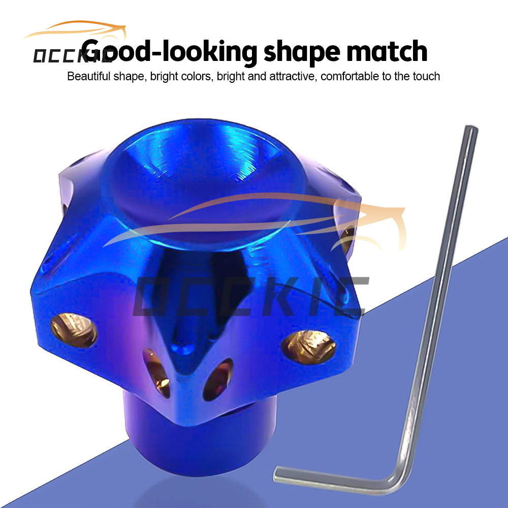 🚙Occkic Đầu Chìa Khóa Bằng Titan CNC Kèm Xích Đầu Chìa Khóa Xe Máy Bị Cháy Sửa Đổi CNC Thông Thường