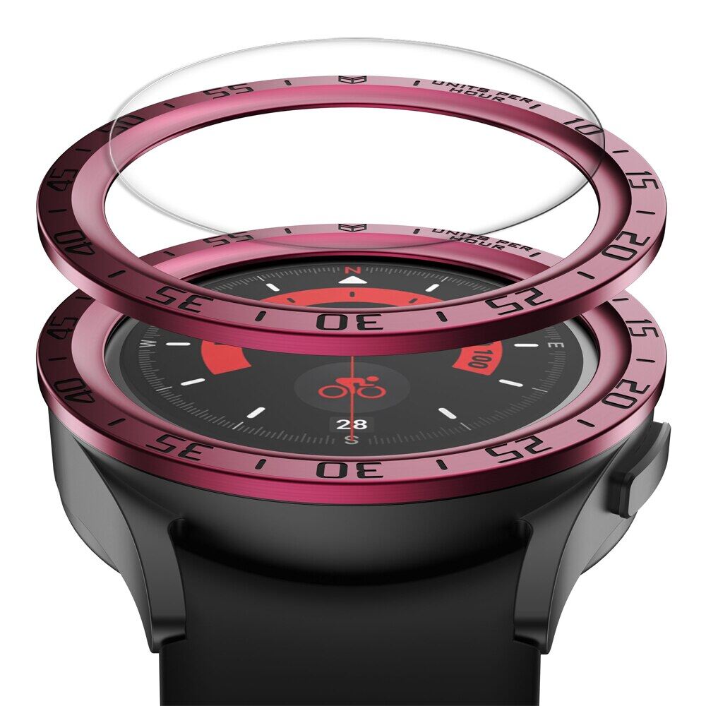 Bezel loop + screen protector for samsung galaxy watch 5 pro 45mm Tempered glass film with bezel ring for galaxy watch 5pro 45mm Bezel