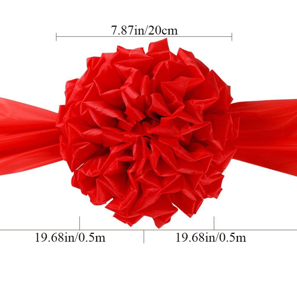 MZRTNZ Red Cloth Wedding Glorious Handheld Ribbon-Cutting Ornament ...