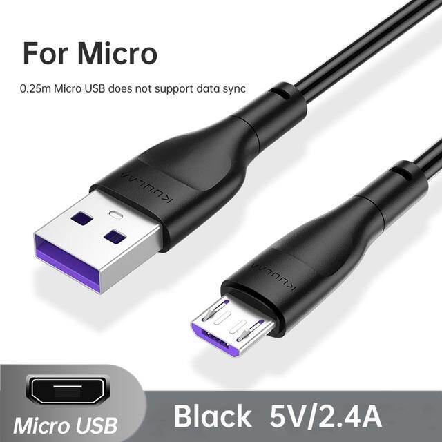 Kuulaa type usb c cable for iphone charging micro usb fast charging cable wire for iphone 12 x xiaomi samsung huawei data cord