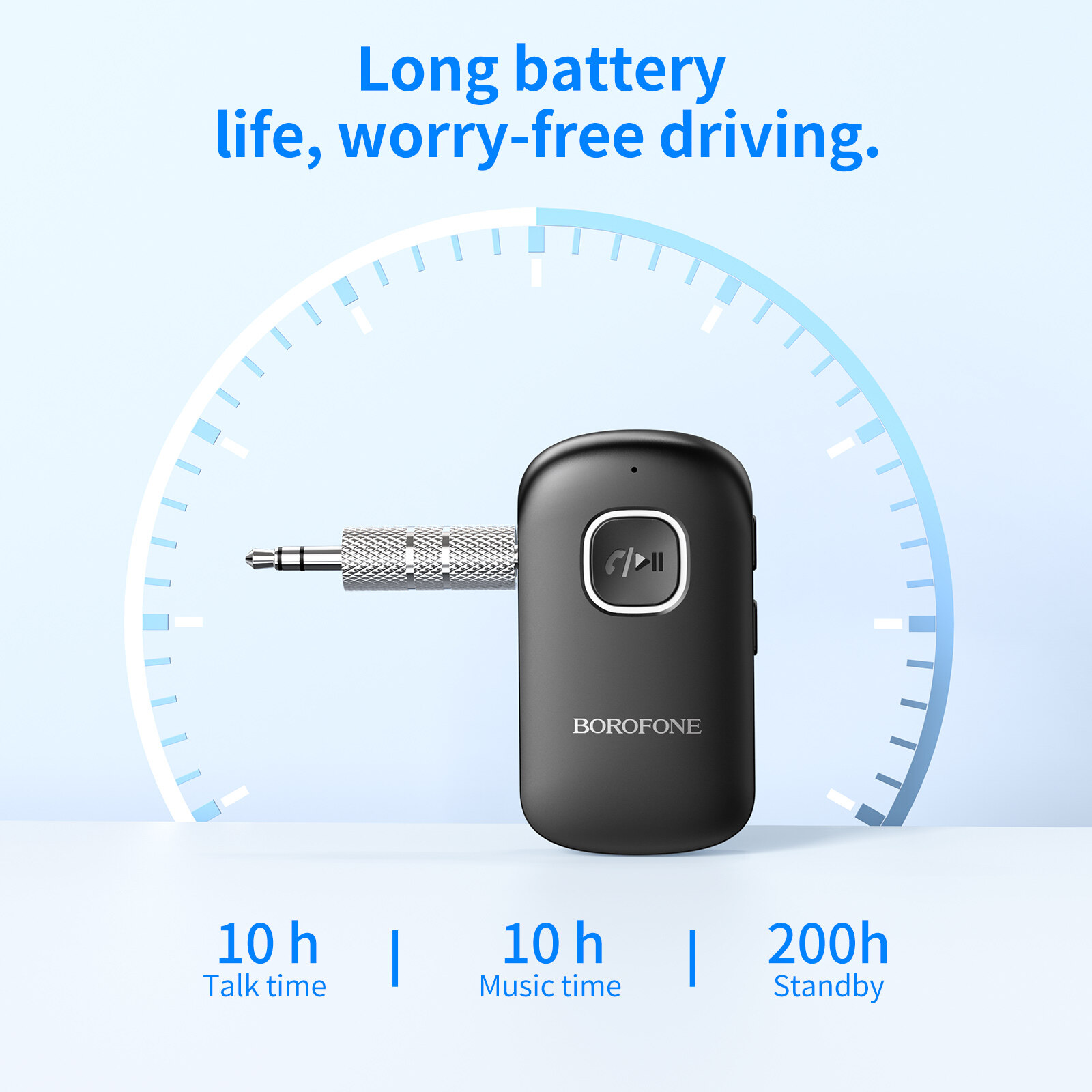BOROFONE BC42 Bluetooth Adapter Wireless Car AUX BT Receiver Transmitter  3.5mm Jack Bluetooth 5.0 For Car Music Audio Aux Headphone Handsfree