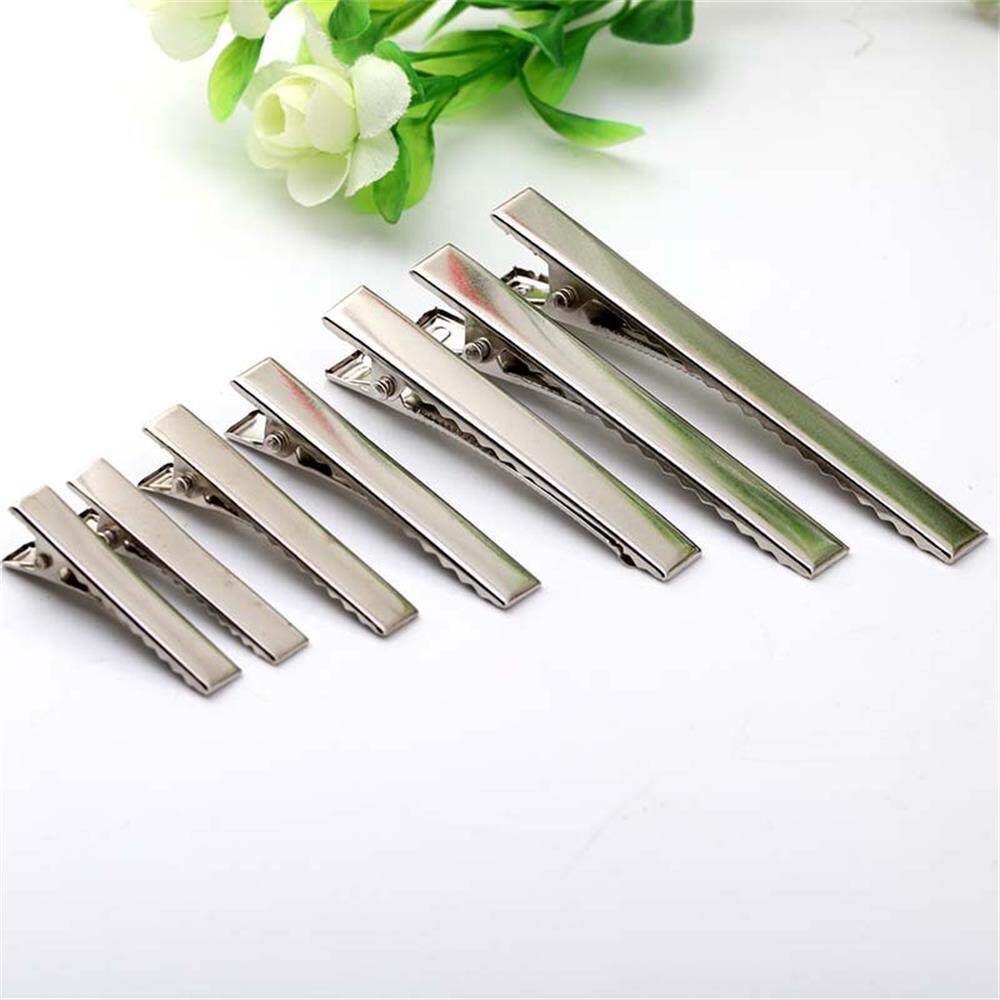 50Pcs Silver Metal Gift Hair accessories Crocodile Clamp Duckbill Clip Alligator Hair Clips Hairpin