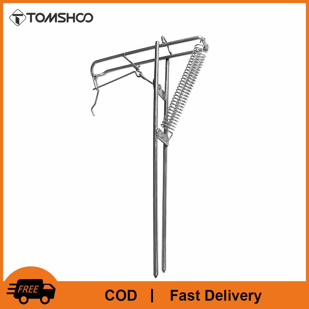 TOMSHOO Foldable Automatic Fishing Rod Holder Stainless Steel