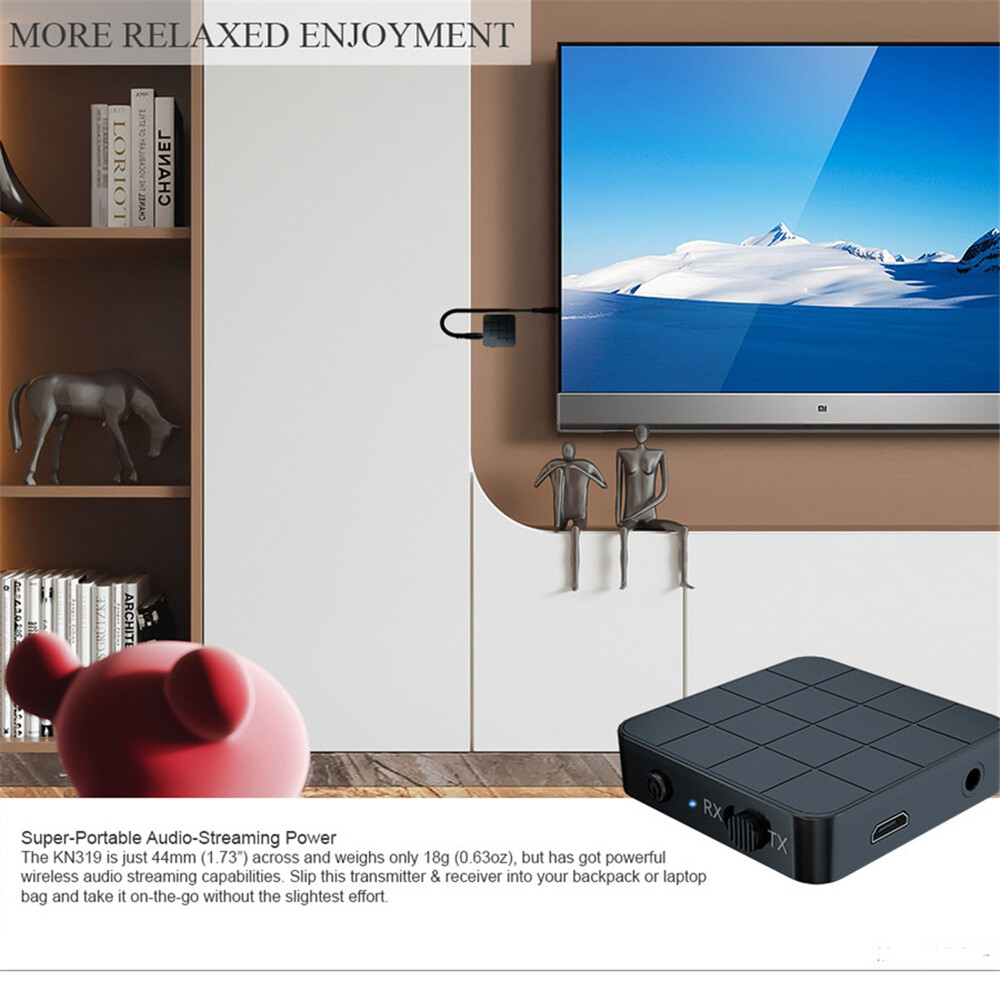 Bộ Thu Phát Âm Thanh 5.0 Tương Thích Bluetooth Bộ Chuyển Đổi Âm Nhạc Không Dây Âm Thanh Nổi Giắc Cắm AUX RCA 3.5 3.5MM Dongle USB Cho Xe Hơi TV Tai Nghe Máy Vi Tính