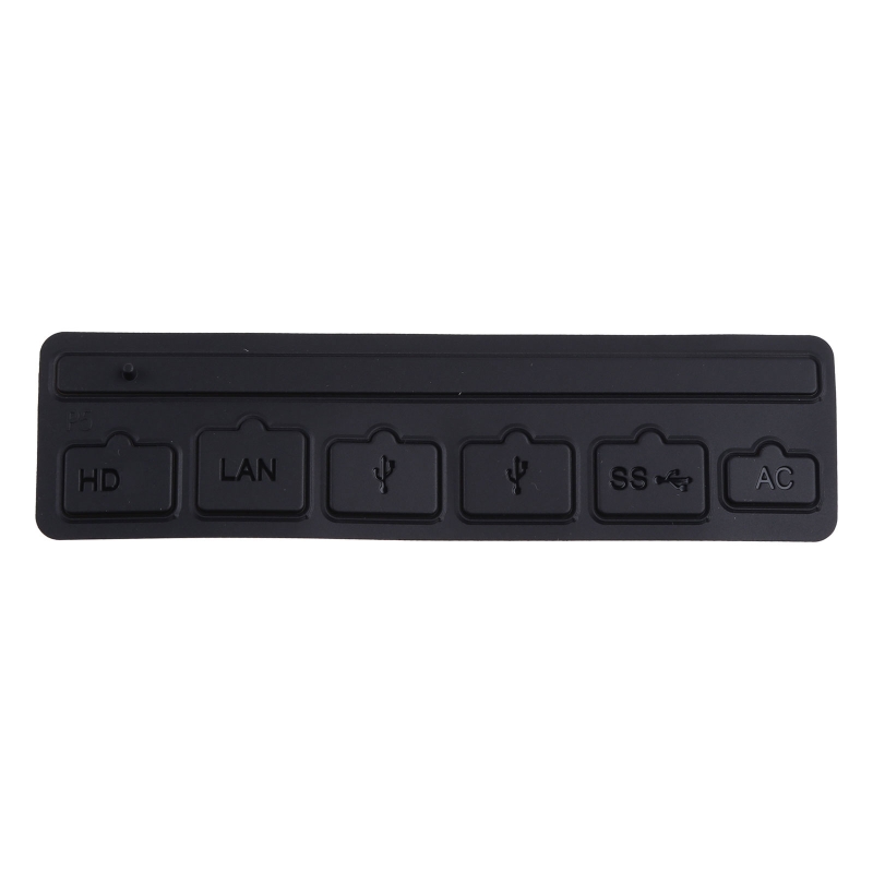 6pcs Black Silicone Dust Plugs Set USB HDM Interface Anti-dust Cover Dustproof Plug for PS5 Game Console Accessories