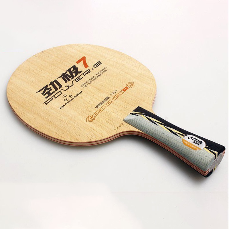 Ban đầu DHS điện PG 7 bóng bàn lưỡi (7 ply gỗ tấn công) vợt PG7 PG-7 bóng bàn mặt vợt