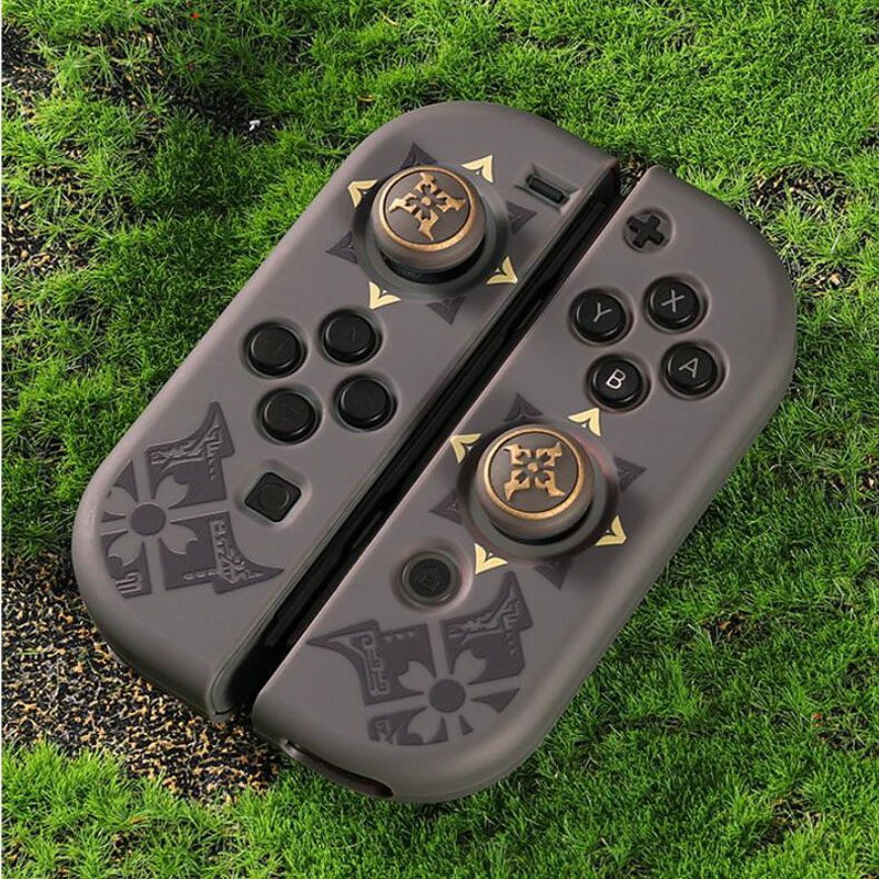Nắp Bảo Vệ Cần Điều Khiển Cần Điều Khiển Cho Monster Hunter RISE Nintendo Switch Oled Bộ Điều Khiển Joy-Con Ốp Ngón Tay Cái NS Switch Lite