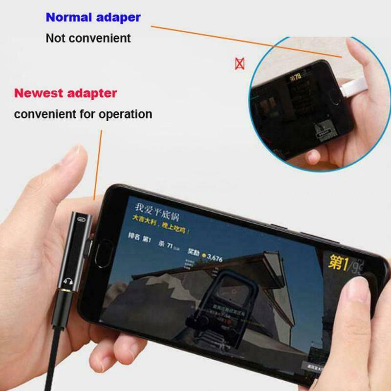 Type C USB C to 3.5mm Aux Audio Cable Earphone External Microphone Audio Jack Headphone Mic Adapter