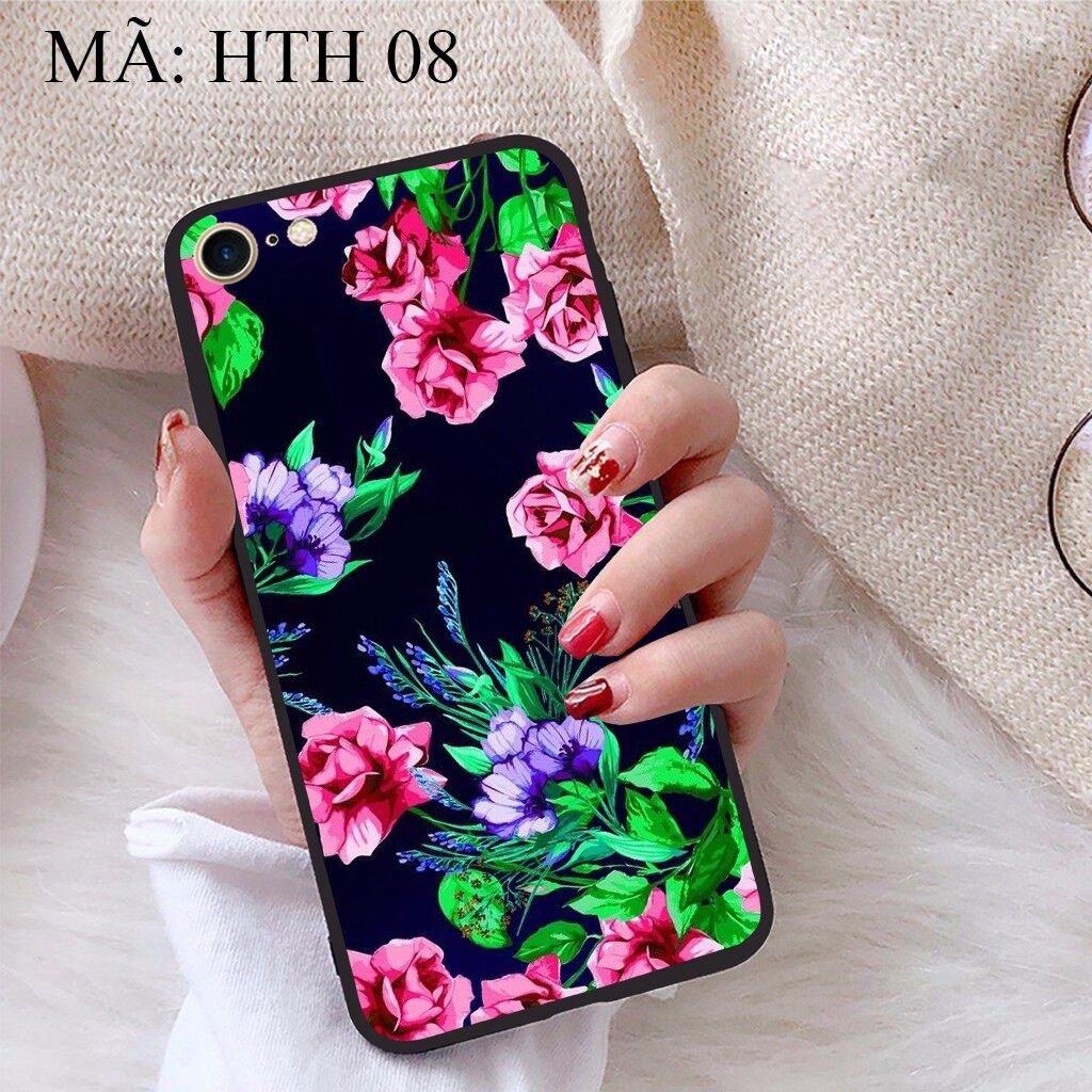 Ốp lưng iPhone 7 viền dẻo TPU BST Hoạ Tiết Hoa