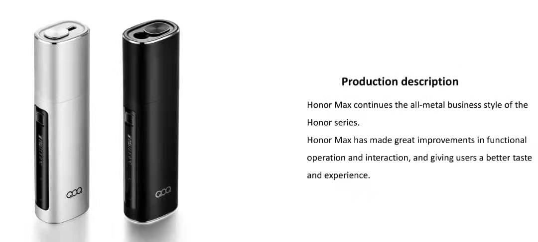 Qoq Honor Max E Cigarette Original Silver Lazada