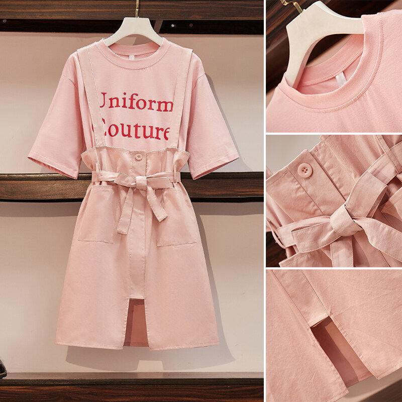 pink overall dress plus size