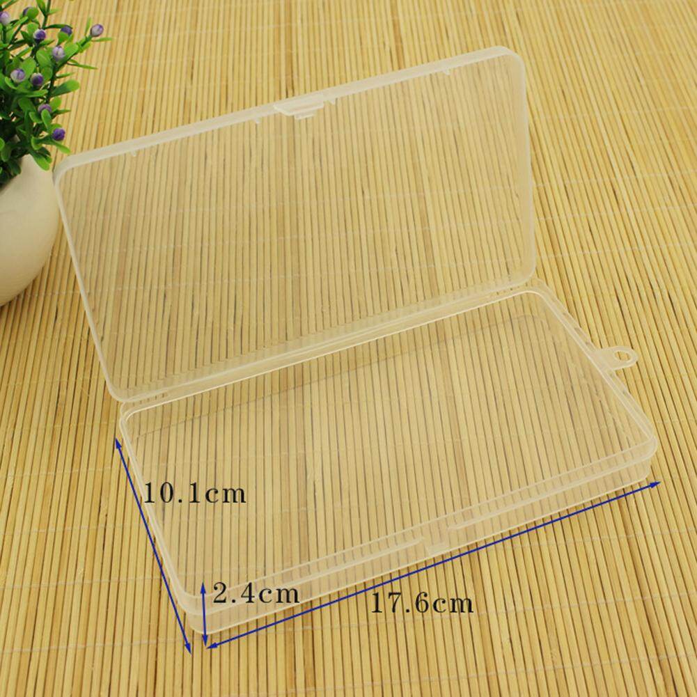 Transparent Plastic Pp Empty Box Rectangular Covered Plastic Box Mobile Phone Accessory Parts Box Sample Box Collection Box Plastic Clear Parts Box Pill Cosmetic Nail Jewelry Beads Case Storage Container