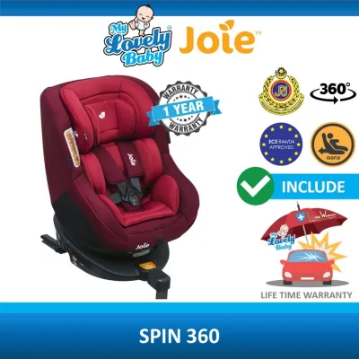 Joie Spin 360 Isofix Car Seat - FREE Lifetime Warranty Crash Exchange Program - My Lovely Baby