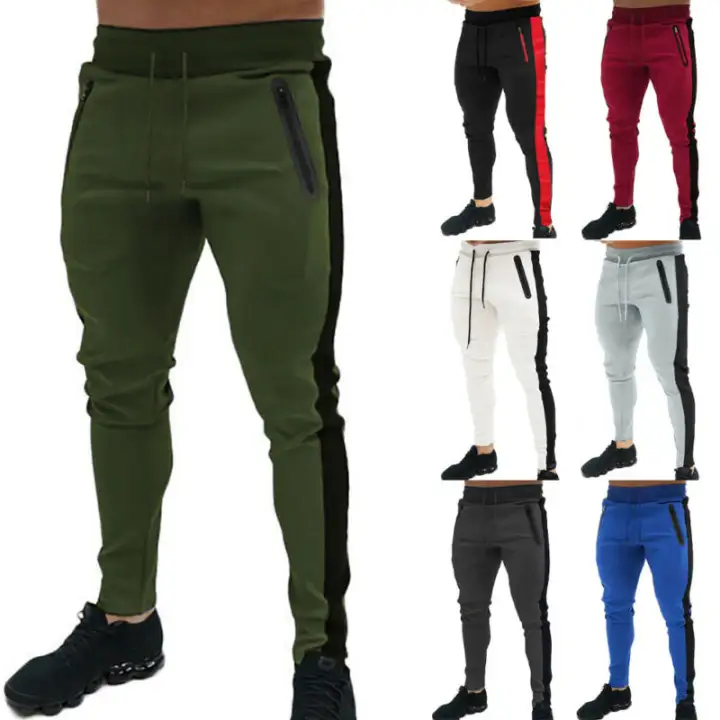 mens thin material joggers