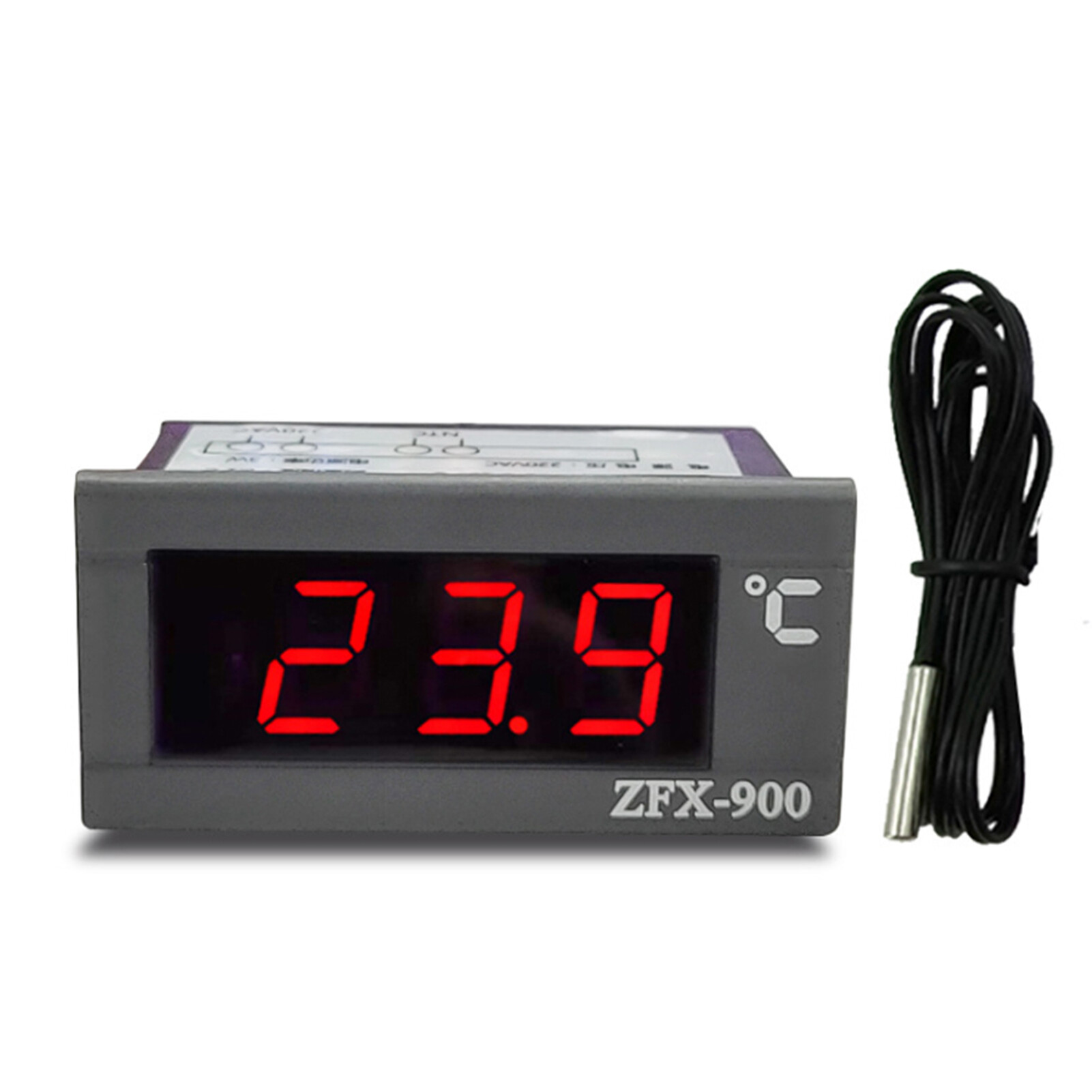 Đồng Hồ Đo Nhiệt Độ Nhúng ZFX-900 Bảng Hiển Thị Nhiệt Độ Kỹ Thuật Số Thông Minh Cho Tủ Lạnh Tủ Đông Lạnh