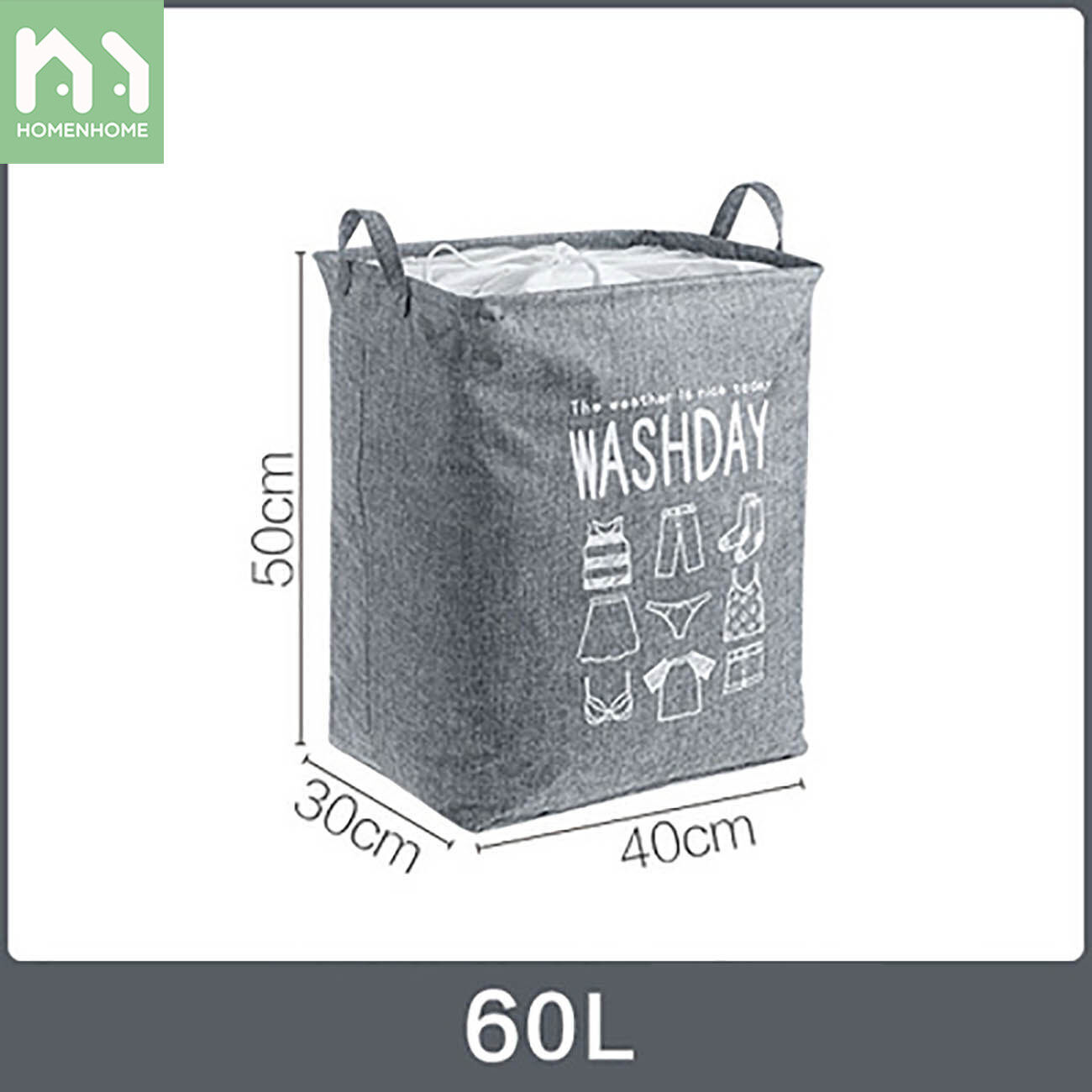 Homenhome Cotton and Linen Storage Basket Large Capacity Quilt and Clothes Storage Bag Moving Luggage Doggy Bag