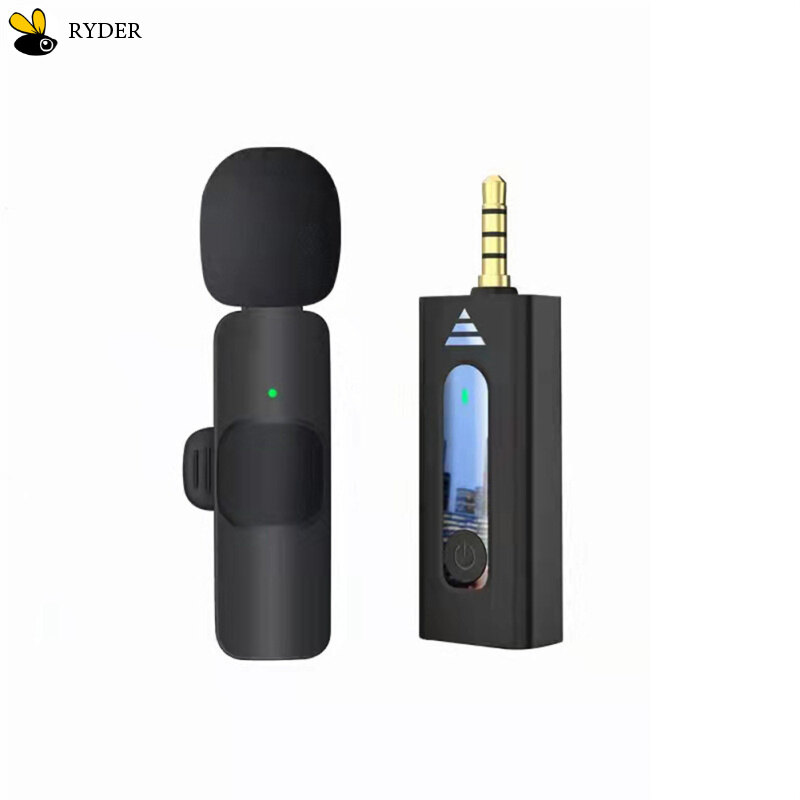 Wireless 3.5mm、type-C Lavalier Microphone Omnidirectional Condenser Mic For Camera Speaker Smartphone Recording Microphone K35