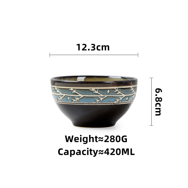 OMK American retro style Ceramic 4.8 inch bowl 420ML