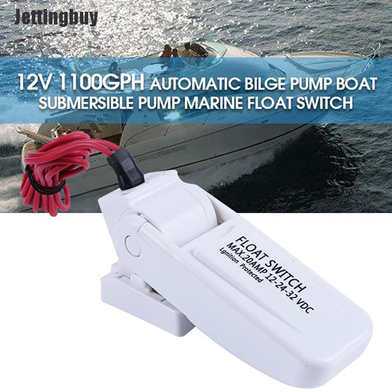 [Jettingbuy] 12V 1100GPH Automatic Bilge Pump Boat Submersible Pump Marine Float Switch U7W6