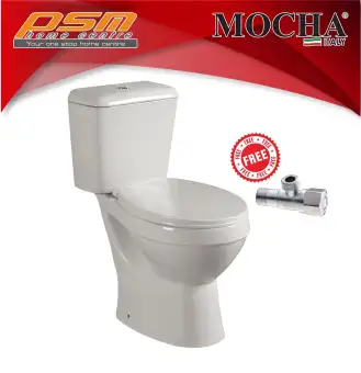 Mocha Close Coupled Design Bathroom Water Closet Toilet Wc Lazada