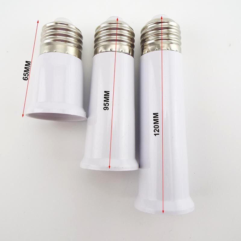 2 Chiếc Bộ Chuyển Đổi Bóng Đèn 65Mm 95Mm Bộ Chuyển Đổi Nối Dài E27 Sang E27 Đế Đèn LED Đầu Nối Chuyển Đổi Nối Dài Bóng Đèn CFL