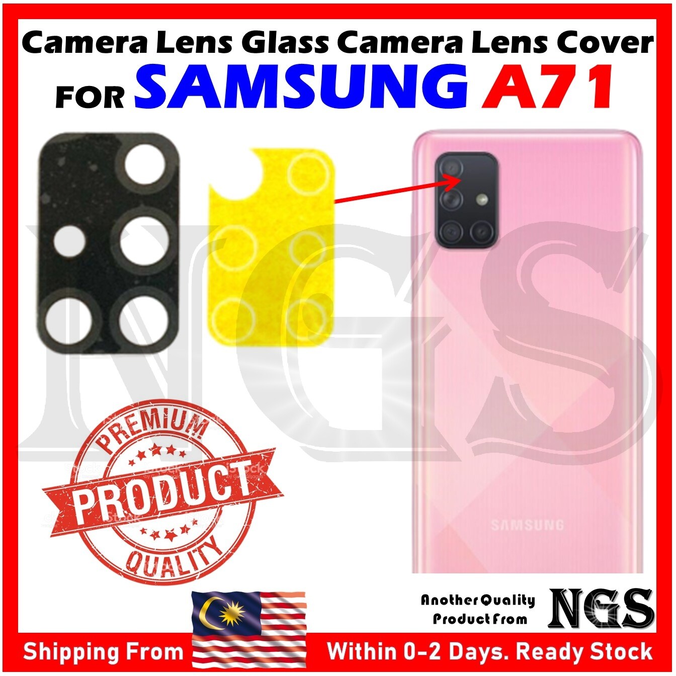 HOT A715 A715f Samsung A71 Camera Glass Camera Lens Glass