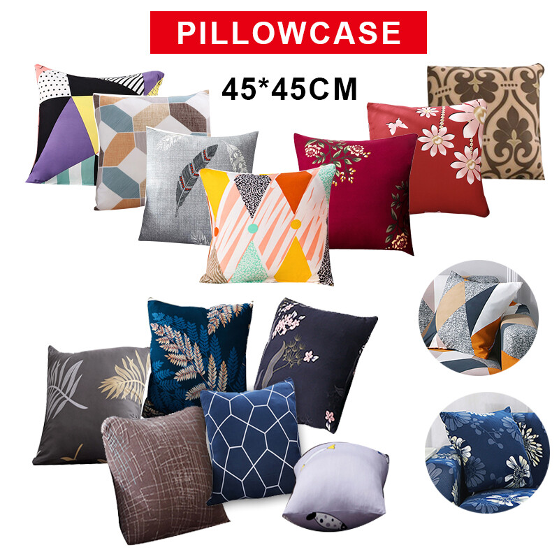 Throw Pillow Case Sofa/ Cushion Cover Home Decor 18x18in Square Pillow Case