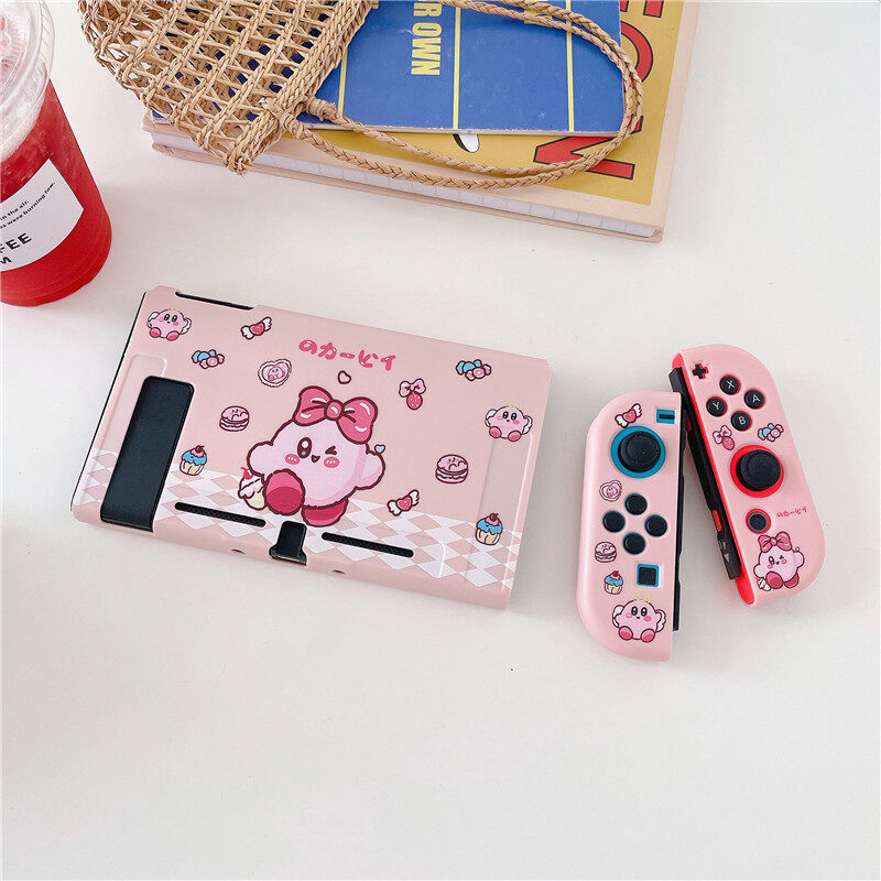 Nintendo Switch/Switch OLED Case Soft Pink TPU Protective Case Cover Cartoon Anti-Scratch Casing Nintendo Switch/Switch OLED Case