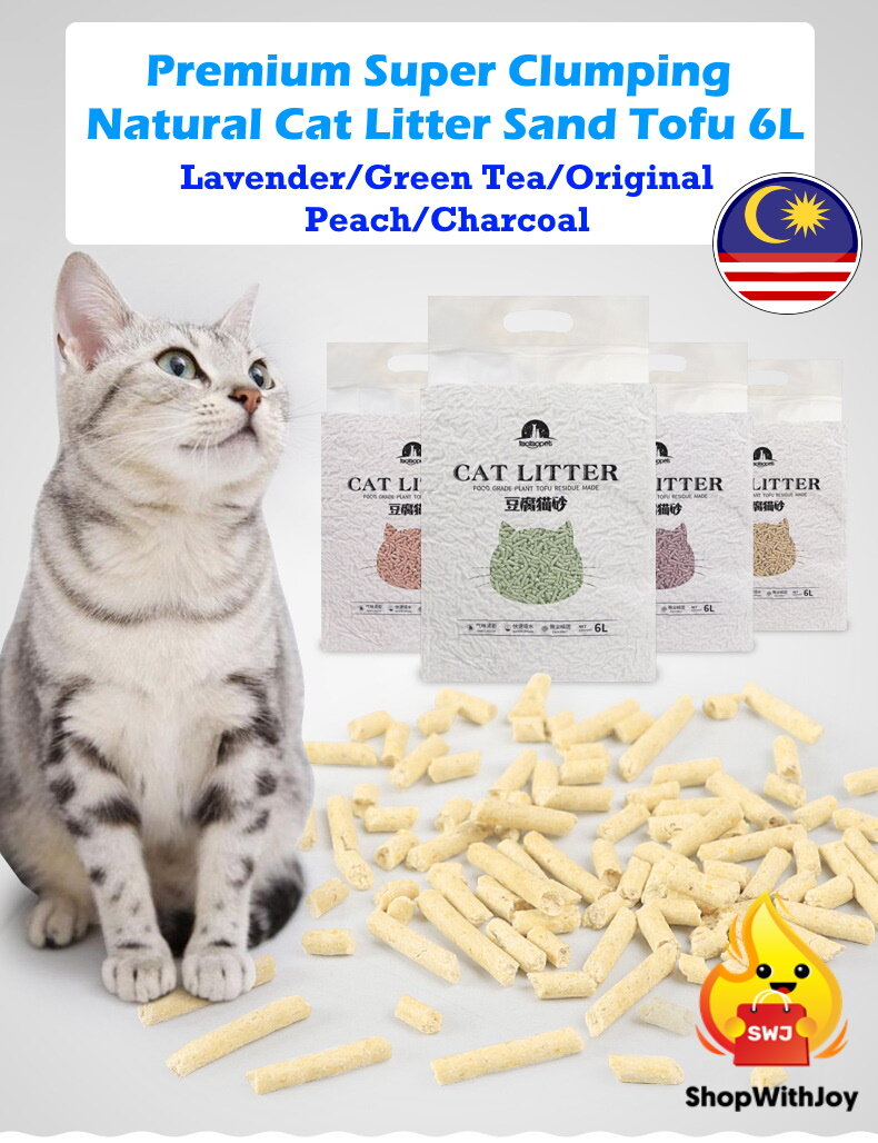 Super Clumping Natural Cat Litter Sand Tofu 6L / 2