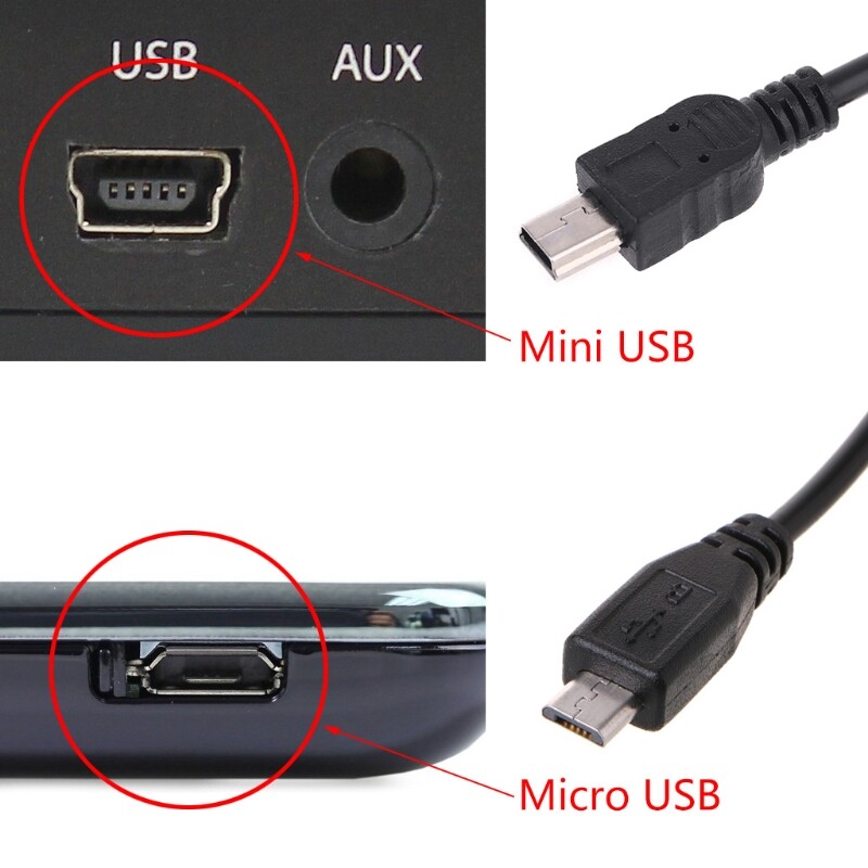 Bộ Chuyển Đổi Cáp Nguồn DVR Camera Xe Hơi 3.5M, Đầu Ra Camera Hành Trình Mini Micro USB 5V/2A
