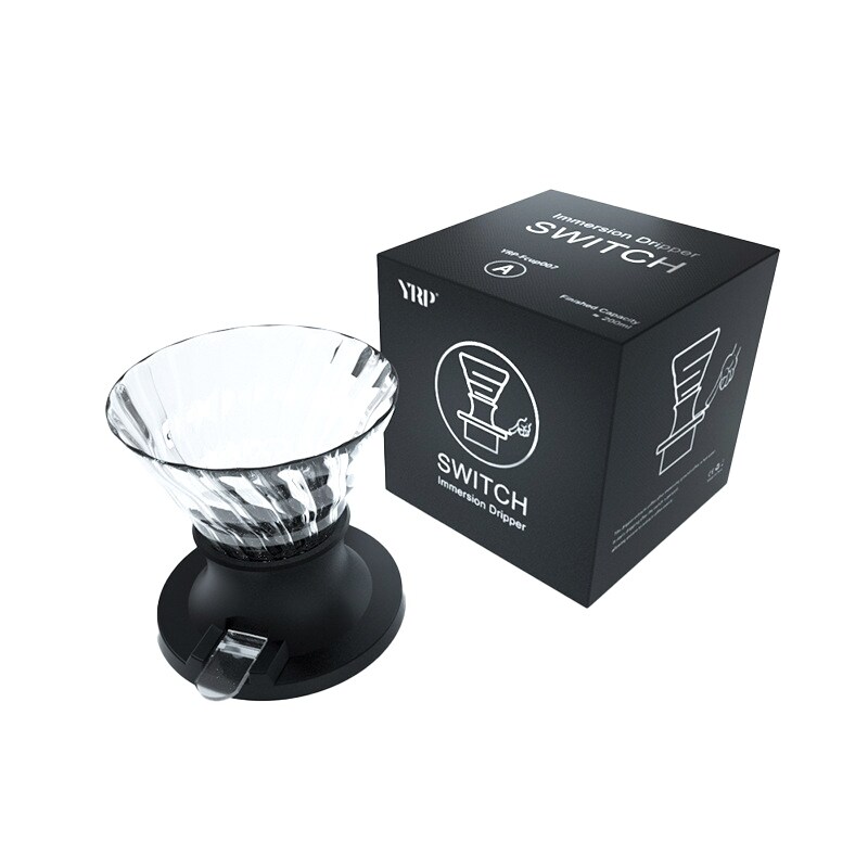 【Xiaoyi Coffee】 Máy Pha Cà Phê Ngâm Nước Máy Pha Cà Phê Thủy Tinh V60 Bộ Lọc Cà Phê Nhỏ Giọt Hình Chữ V Với Công Tắc Đẩy Bộ Lọc Phễu Thủy Tinh Nhỏ Giọt